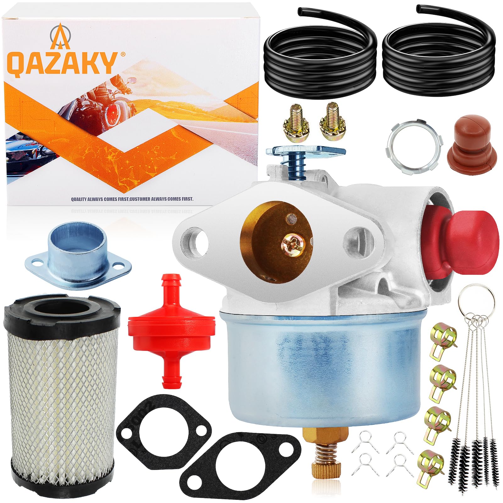 QAZAKY Carburetor Compatible with Tecumseh 632795 632795A TVS75 TVS90 TVS100 TVS105 TVS115 TVS120 ECV100 TVXL90 TVXL105 TVXL115 LAV30 LAV35 LAV40 LAV50 TNT120 4.5HP 5HP Craftsman Lawnmower