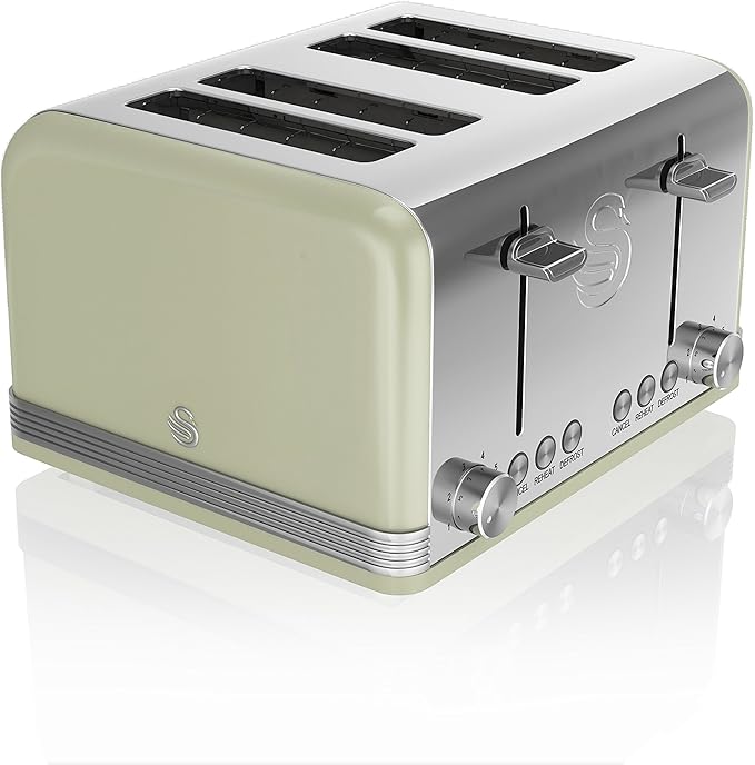 Swan 4 Slice Retro Toaster (Green) Amazon.co.uk Kitchen & Home