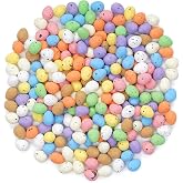 yeabwps 200 Pcs 8 Colors Mini Decorative Easter Eggs Speckled Pastel Easter Foam Egg Artificial Easter Bird Eggs for Easter Basket Fillers Spring Party Favors Home Centerpiece Decor