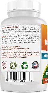 Best Naturals Betaine HCl 648 mg with Pepsin 120 Capsules view 3