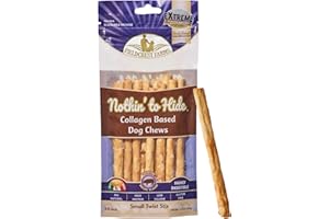 Fieldcrest Farms Nothin' to Hide Twist Stix, Bacon Flavor, Easily Digestible, Supports Skin, Coat, Joints & Muscles, for Moderate Chewers Under 15lbs, 10 Pieces