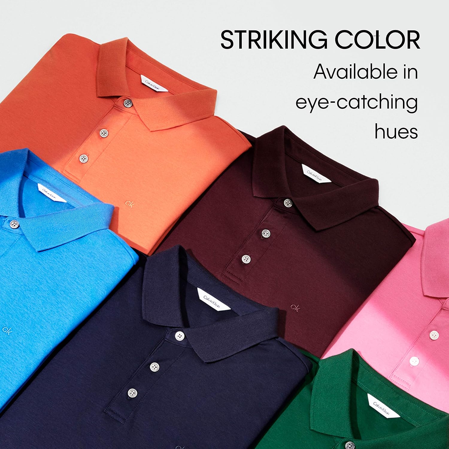 Calvin Klein Men's Liquid Touch Polo Solid with Uv Protection at  Men’s Clothing store