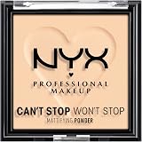 NYX Can't Stop Won't Stop Matte Powder Light 0.33 oz Compacts