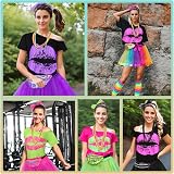 Crusward 80s Fancy Dress Costume Set Women Girls Tutu Bumbag Leg Warmers view 7