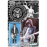 Super7 Johnny Ramone (White Shirt) - 3.75" Johnny Ramone Action Figure with Accessory Classic Music Collectibles and Retro Toys