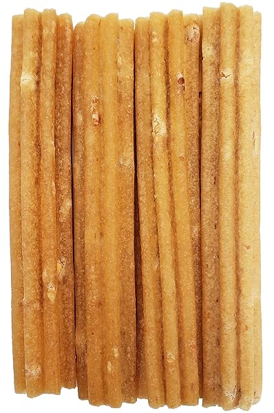 HIMALAYAN DOG CHEW CHURRO YAK CHEESE DOG CHEWS, 100% NATURAL, LONG LASTING, GLUTEN FREE, HEALTHY & SAFE DOG TREATS, LACTOSE & GRAIN FREE, PROTEIN RICH, REAL PEANUT BUTTER FLAVOR, 4 CHURROS PER POUCH