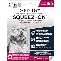 Sergeant's Sentry Flea, Tick & Mosquito Control for Dogs Weighing up to 15 kg, 3 Tubes