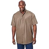 KingSize Men's Big & Tall Short Sleeve Wrinkle-Free Sport Shirt