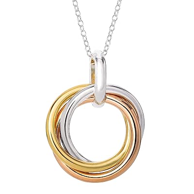 Ellen Tracy Sterling Silver Tricolor Pendant Ghana Ubuy