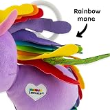 LAMAZE Tilly Unicorn Toy with Rainbow Mane Wings Crinkle Texture view 5