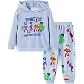 Disney Marvel Spider-Man Mickey Toy Story Cars Boy Pullover Hoodie&Jogger Pants Outfit Set Sweatsuit Lounge Matching Set 2-9Y