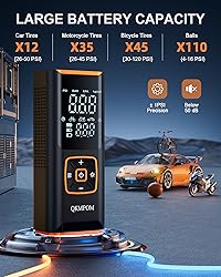 Tire Inflator Portable Air Compressor, 6X Faster