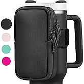 Water Bottle Pouch for Stanley Quencher Adventure 40oz - Stanley Cup Accessories - Tumbler Pouch - Stanley IceFlow 30oz - Gym Tumbler Accessories for Women - Perfect Size for All Phones