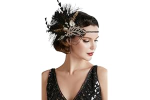 BABEYOND Flapper Headpiece for Women - Flapper Headband 1920s Headpiece Vintage Accessories for Women