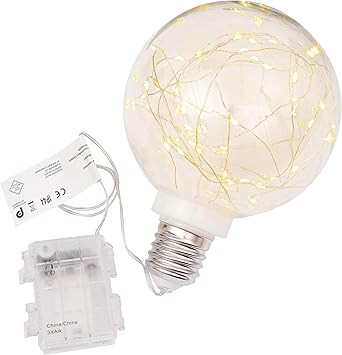 Dekokugel Gluhbirne 40 Led Warm Weiss O 15 Cm Lichterkugel Leuchtball Batterie Timer Weihnachtsdeko Deckenleuchte Vintage Deko Birne Gartendeko Amazon De Beleuchtung