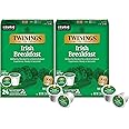 Twinings Irish Breakfast Tea K-Cup Pods for Keurig, Caffeinated Black Tea, Robust, Strong, Bold Flavour, 24 Count (Pack of 2), Enjoy Hot or Iced