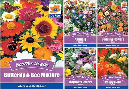 De Ree Scatter Cottage Garden Mix Flower Seeds Gardens And Borders