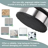 Smiths Stainless Steel Door Stops 2 Pack Heavy Duty Metal Round 10.3cm view 4