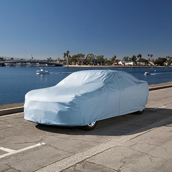 ICARCOVER 15-LAYER CAR COVER WATERPROOF ALL WEATHER | PREMIUM QUALITY CAR COVERS FOR AUTOMOBILES, UV PROTECTION, GRAND VILLE, GRAND PRIX, FLEETWOOD, DE VILLE, CAPRICE, SIZE C22 (SEE SIZE CHART)
