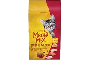 Meow Mix Hairball Control Dry Cat Food, 6.3 Pound Bag