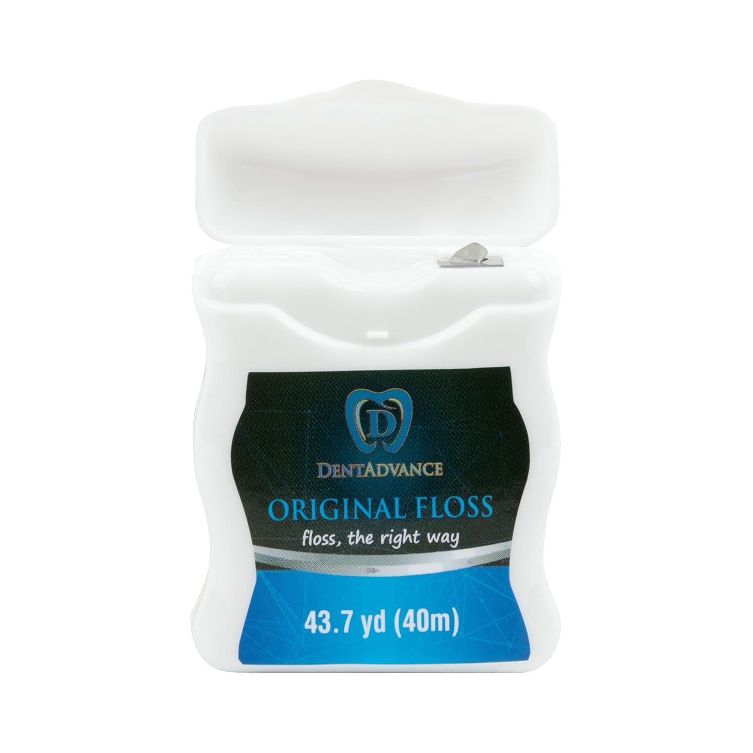 DentAdvance Unflavored Dental Floss - Premium Unwaxed, Easy Reach Back Teeth | Tooth Floss | Original, Pack of 3: Health & Personal Care