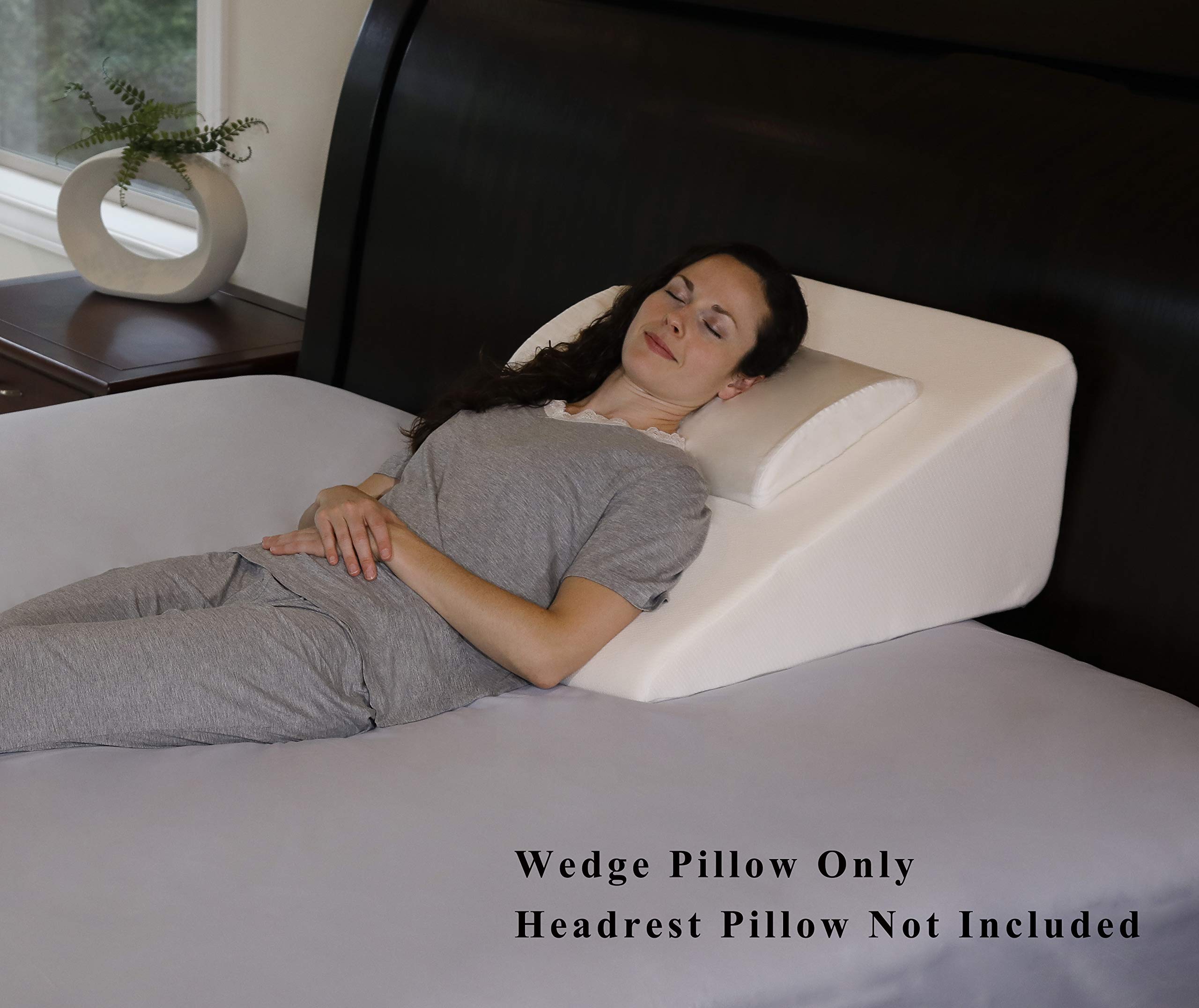 InteVision Foam Wedge Bed Pillow (25" x 24" x 12") with High Quality