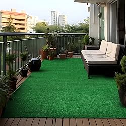 Rugshop Artificial Turf Solid Grass for