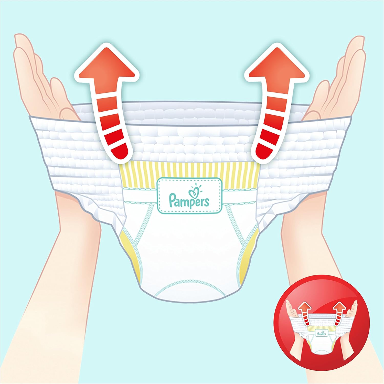Pampers Size 4 Baby-Dry Nappy Pants, White, Green, Size 4 (160 Count) - Image 5