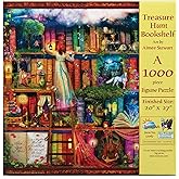 SUNSOUT INC - Treasure Hunt Bookshelf - 1000 pc Jigsaw Puzzle by Artist: Aimee Stewart - Finished Size 20" x 27" - MPN# 51067