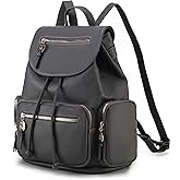 MKF Collection Women Backpack, Vegan Leather Top-Handle Handbag Ladies Daypack Bookbag by Mia k