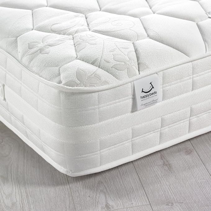 Quilted 3000 Pocket Sprung, Happy Beds Luna Medium Firm Tension