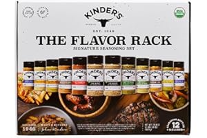 KD CHOCOLATES Kindars Organic The Flavor Rack Seasoning Set, 12 Count (38.8 oz)