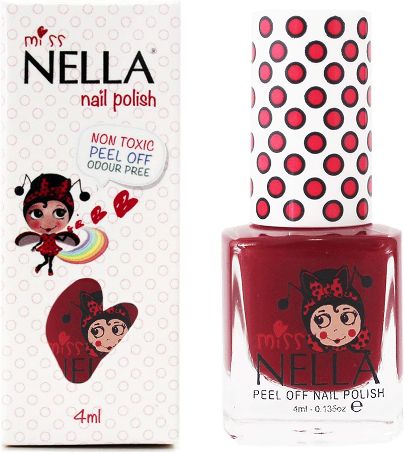 Miss Nella FAV TEACHER- Safe bordeaux Nail Polish for Kids Non-Toxic & Odour Free Formula for Children and Toddlers Natural Water Based for Easy Peel Off - Image 5