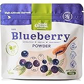 NUDEGREENS Freeze-Dried Blueberry Powder | Pure Antioxidant Superfood | Vitamin C & Fiber | 8 oz | For Smoothies, Juices, Yogurt & Healthy Recipes | 100% Natural, Vegan, No Added Sugar & Gluten-Free
