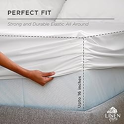 Linen Home 100% Cotton Percale Weave Fitted
