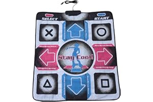 Jadeshay USB Dance Mat for PC, Non-Slip High Sensitivity Step Pad for Interactive Dancing Games