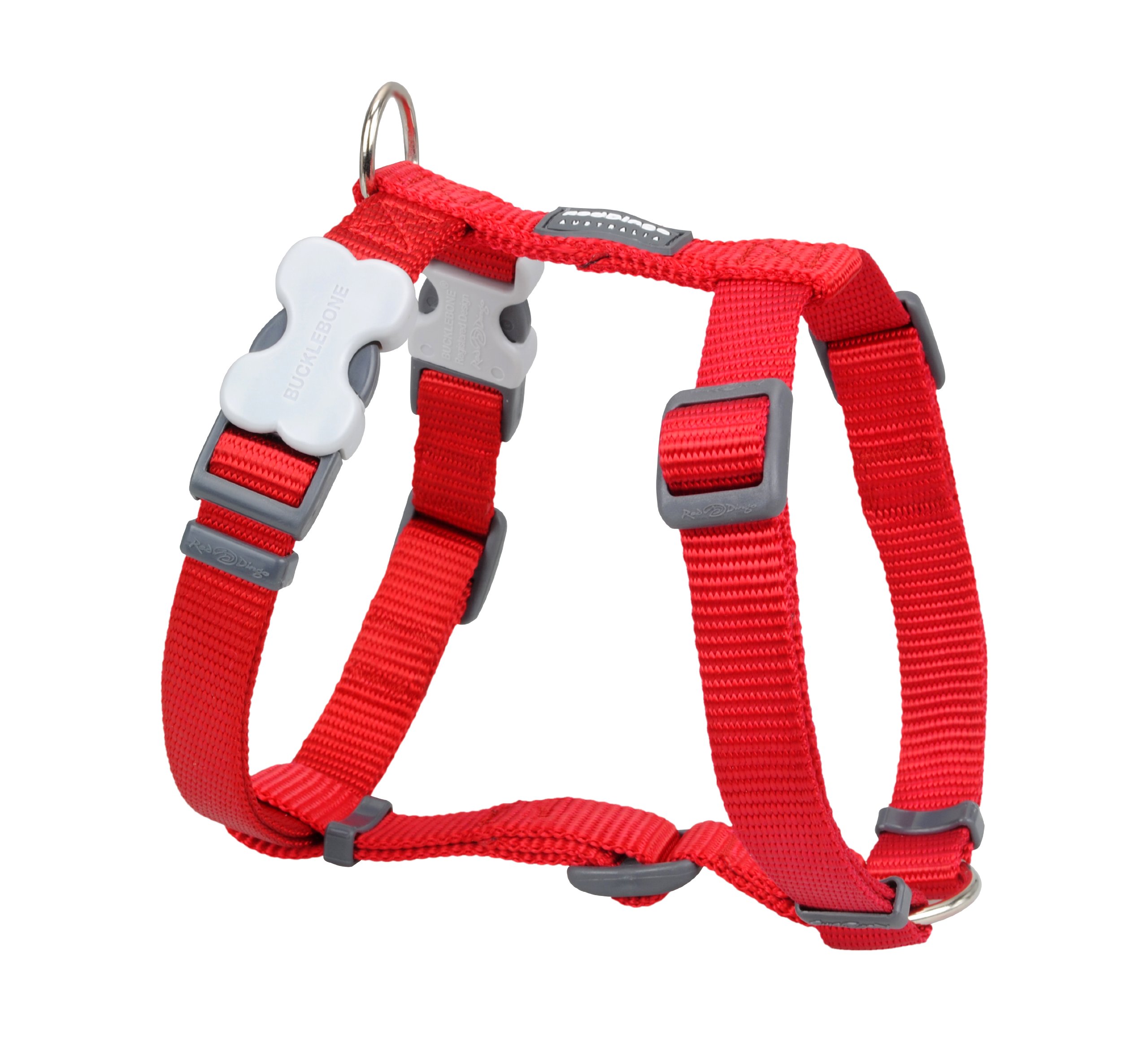 Red Dingo Plain Dog Harness, S, 12 mm/ 30 - 44 cm, 25 - 39 cm Neck Size, Classic Red โ image 1