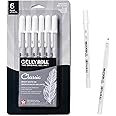 Sakura Gelly Roll Gel Pens - Fine, Medium & Bold Tip Ink Pens for Journaling, Art, or Drawing - Classic White Ink - 05/08/10 