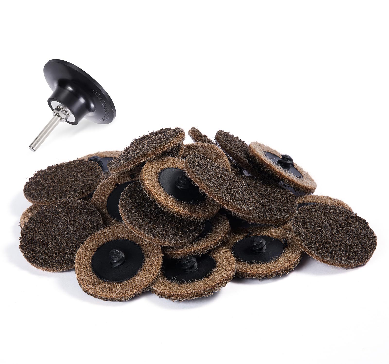 Tshya 50-Pack 2-Inch Zirconia Sanding Discs – 36 Grit Quick Change Roll Lock Discs For Grinding Metal, Wood, & Surface Prep