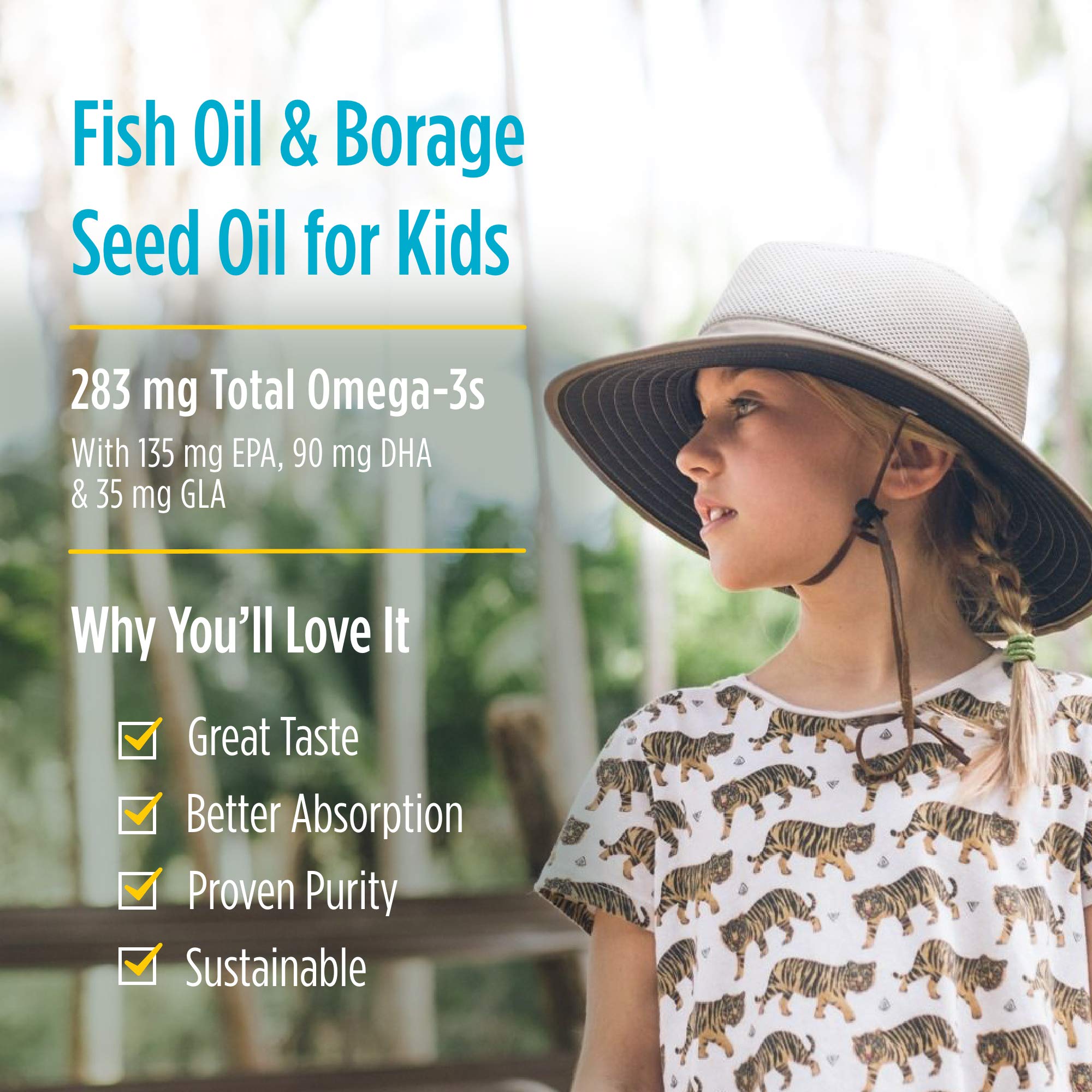 Nordic Naturals Complete Omega Jr., Lemon - 90 Mini Soft Gels - 283 mg Total Omega-3s & 35 mg GLA - Healthy Cognition, Nervous System Function - Non-GMO - 45 Servings