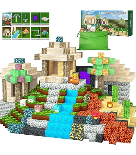 thumbnail interactive-video image 1 of 100PC Magnetic Building Blocks - STEM Toys For Kids Ages 4-8 With 0.8 Inch Cubes 1 of 10