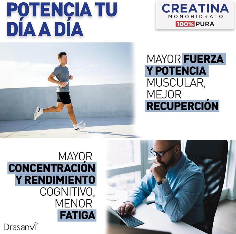 Creatina Monohidrato 100% Pura en Comprimidos, 270 Unidades