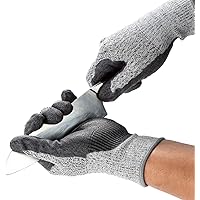 Vgo 1-Pair Level 5 Cut Resistant Gloves EN388 Certified Hand Protection Gloves (Size M, Grey, SK2131)