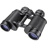 Barska X-Trail 8x30 Binoculars – All-Metal Field Binoculars – Porro Prisms, Fully Coated Optics, 60° Wide View, 8X Magnification, 30mm Lens, Serrated Focus Wheel – Compact & Durable