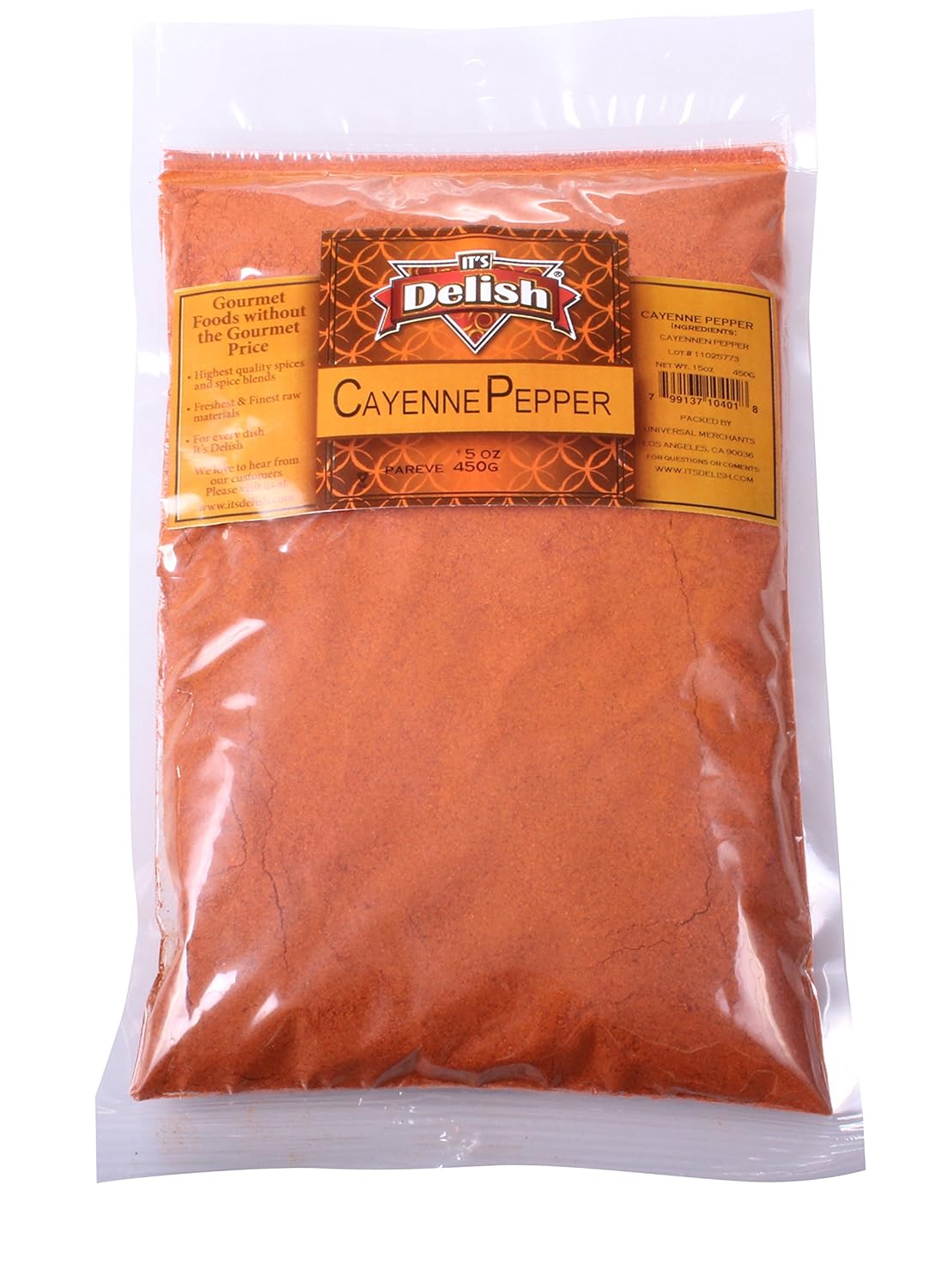 Cayenne Pepper by Its Delish, 1 lb (16 Oz Bag) | All Natural Ground Red Pepper Powder