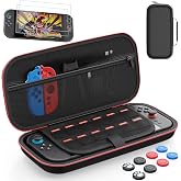 AOJAKI Protective Carrying Case for Nintenndo Switch 2 Accessories | EVA Hard Shell Case for Switch 2, Large Storage for More Accessories, 9H Screen Protectors, Water-Resistant