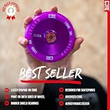 CORE Hollow Stunt Scooter Wheel 110mm ABEC 9 Bearings Purple view 2