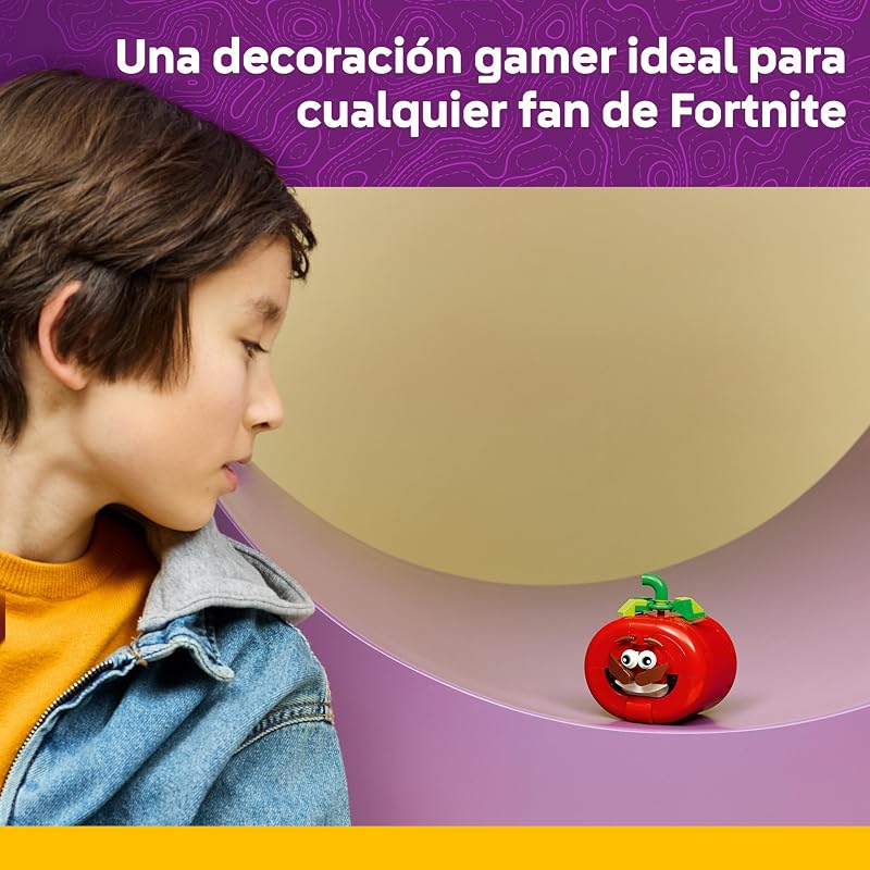 Fortnite Tomatoide de Juguete – Figura Interactiva con Mini Pizzería – Decoración del Escritorio o Dormitorio – Regalo Gamer para Niños, Niñas y Fans de 10+ Años – 77079 — foto 6 de 8
