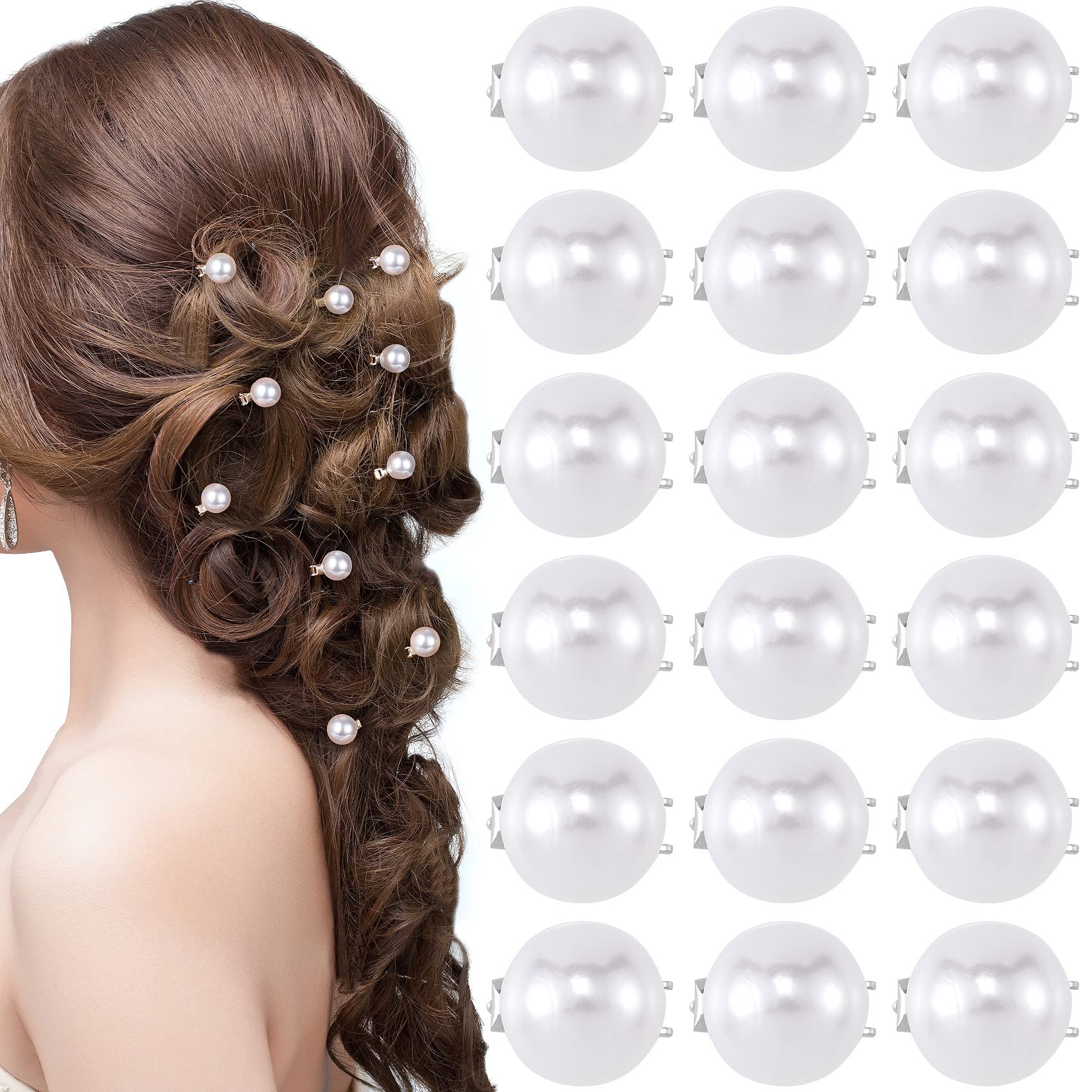Photo 1 of Isslly 30PCS Mini Pearl Hair Clips for Women, White Pearl Hair Pins, Cute Hair Barrettes, Elegant Head Decorations for Girls, Brides for Daily Use, Parties, Wedding