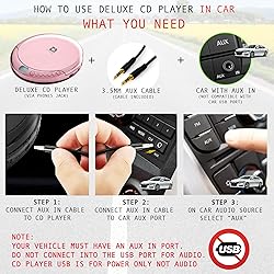 Deluxe Products CD Player Portable with 60 Second